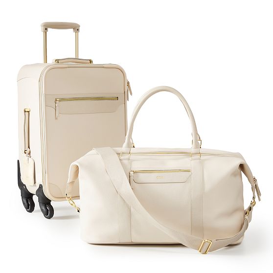 Concourse Vegan Leather Carry-On Luggage and Weekender Set