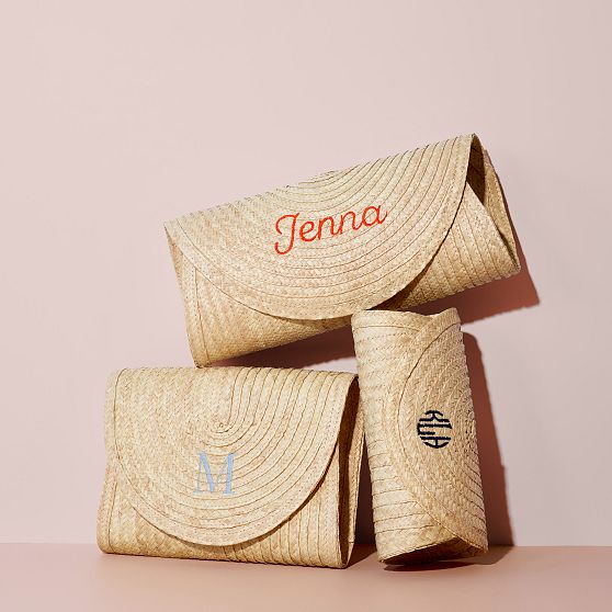 Palm Leaf Envelope Clutch