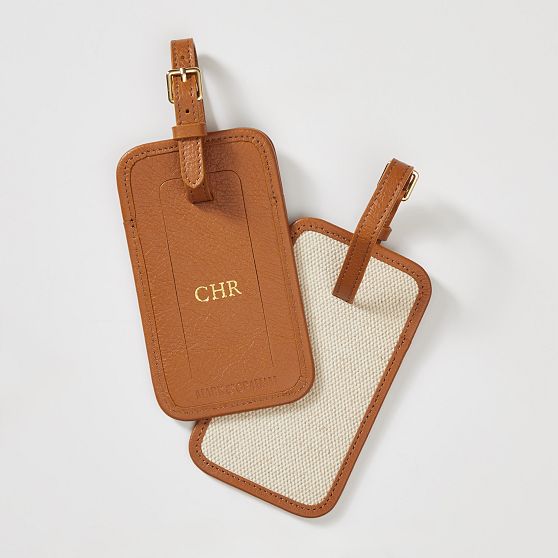 Riviera Italian Canvas Luggage Tag