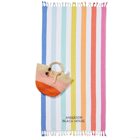 Colorful Stripe Lightweight Turkish Towel