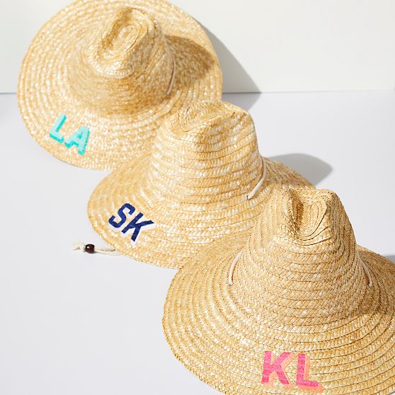 Monogram Mary Straw Hat