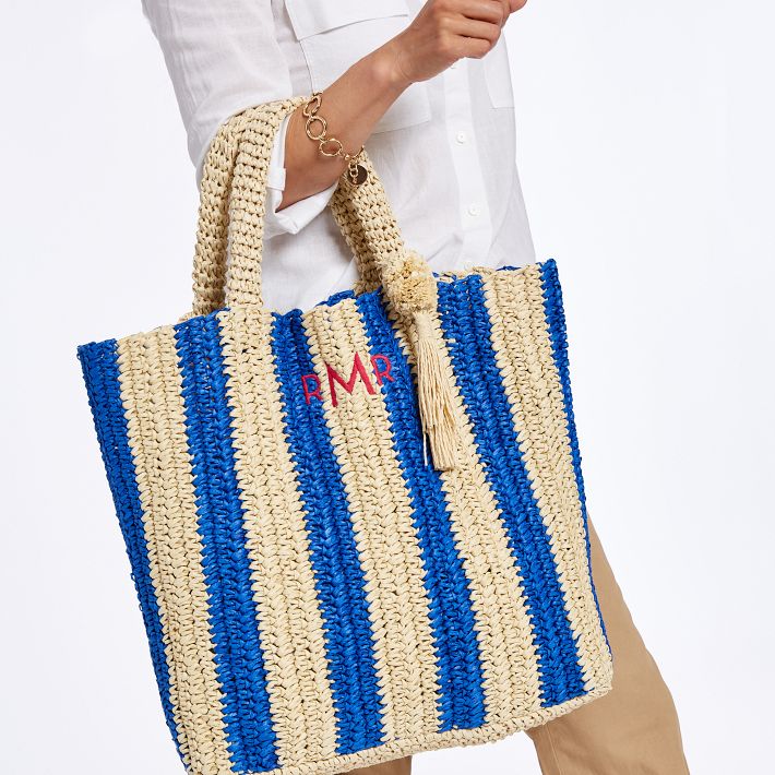 Outlet Mark and Graham Paper Straw Beach Bag