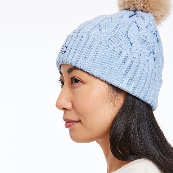 Cable Knit Pom Pom Hat