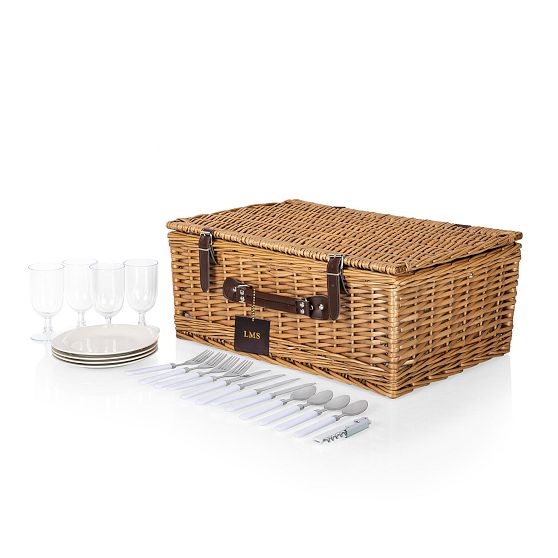 Belmont Picnic Basket, Set for 4