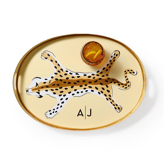 Dana Gibson Leopard D&#233;cor Tray