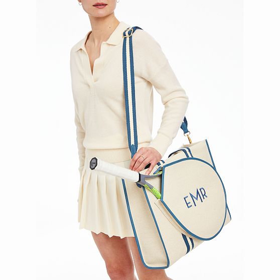 Riviera Italian Canvas Tennis Tote