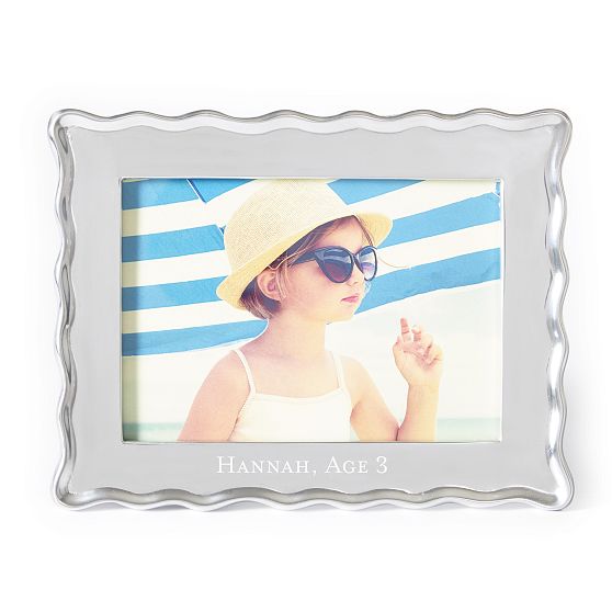 Scalloped Silver Photo Frame