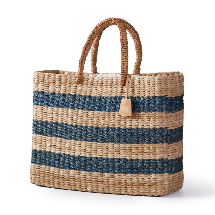 Large handmade deals seagrass tote, straw beach bag, storage-XB