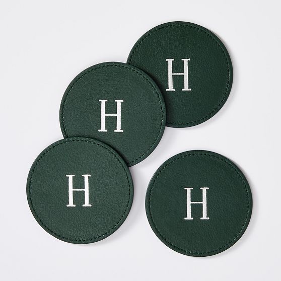 Leather Coasters, Set of 4