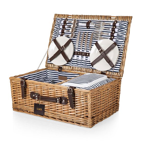 Belmont Picnic Basket, Set for 4