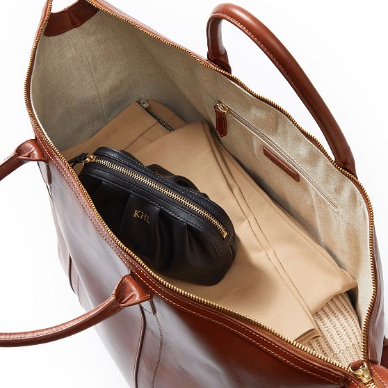 Taylor Twill Leather Travel Tote