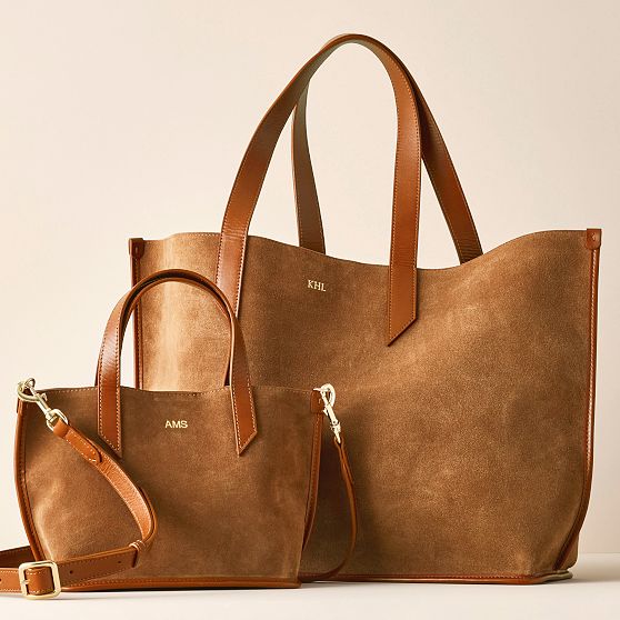 Vail Suede and Leather Tote