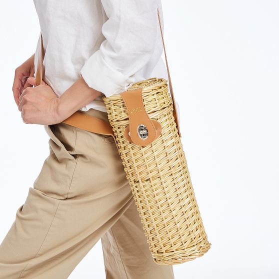 Wicker Insulated Wine Bag