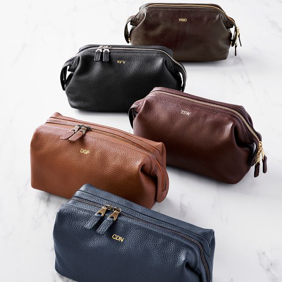 Harvey Men s Leather Dopp Kit Mark and Graham