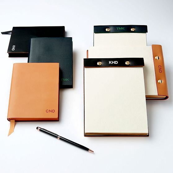 Italian Leather Desk Notepad