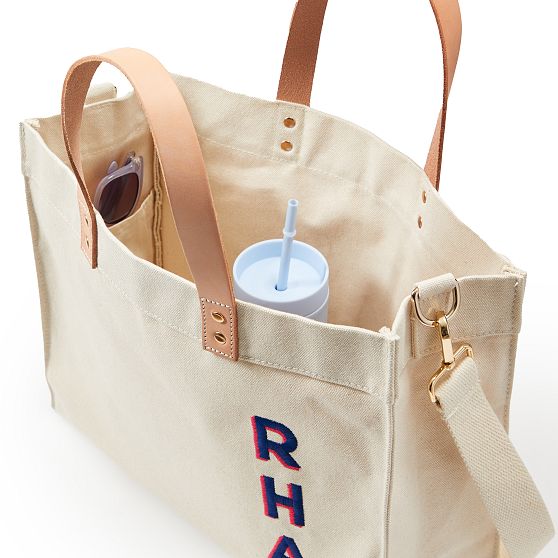 Embroidered Canvas Tote