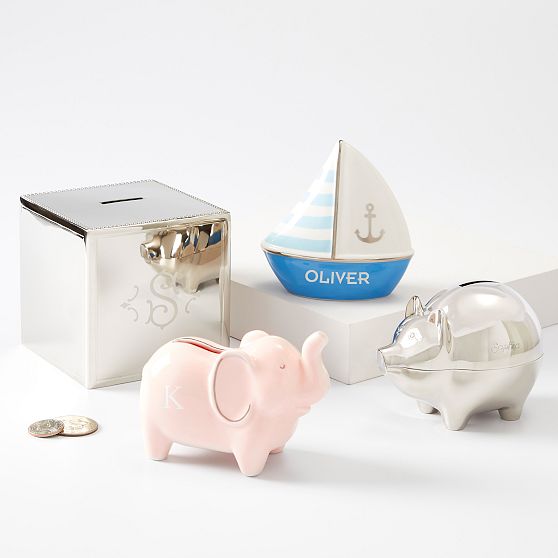 Silver Piggy Bank