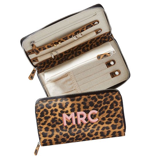 Travel Jewelry Zipper Case, Printed