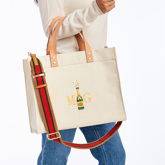 Embroidered Canvas Tote