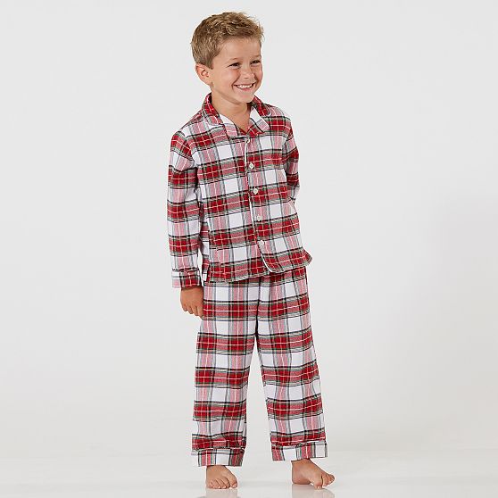 Plaid Flannel Kids Pajama Set