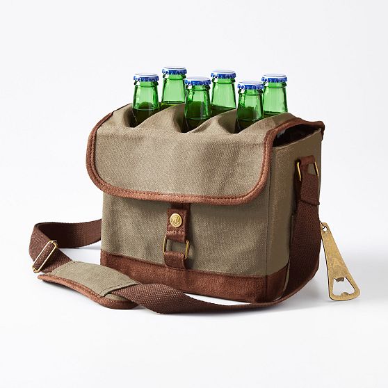 Waxed canvas beer caddy sale