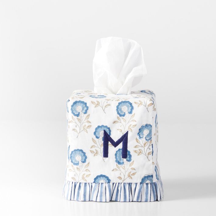 Block Print Tissue Box Cover