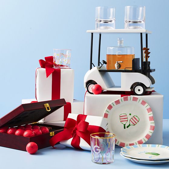 Golf Cart Decanter and Glasses Gift Set