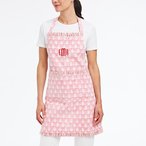 Block Print Ruffle Apron