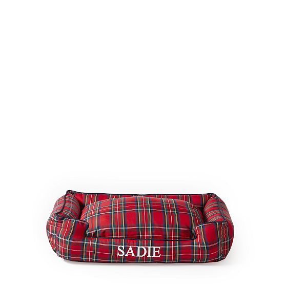 Jax &amp; Bones Plaid Dog Lounge Bed