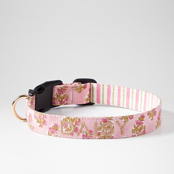 Block Print Dog Collar