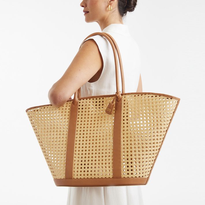 Waterproof Caning Wide Tote