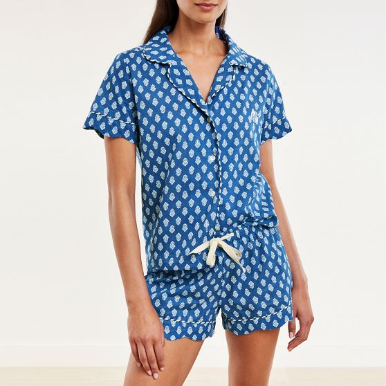 Block Print Short Pajama Set