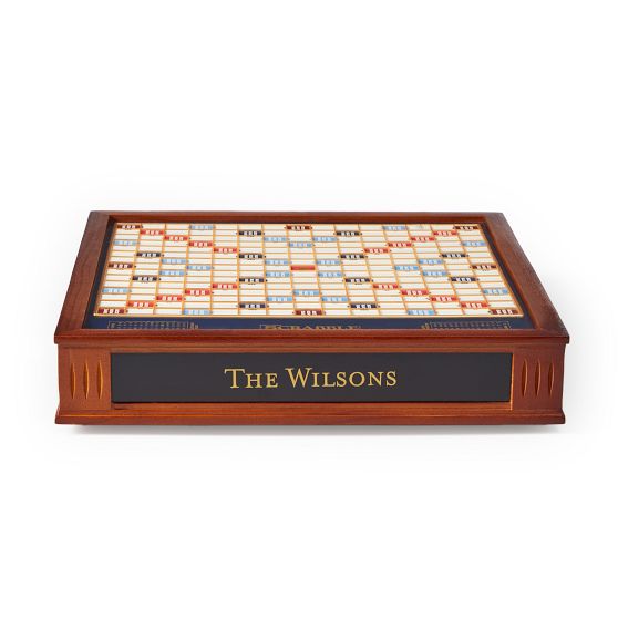 Deluxe Wood Scrabble Game Set