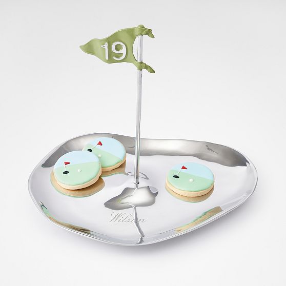 Silver 19th Hole Golf Platter