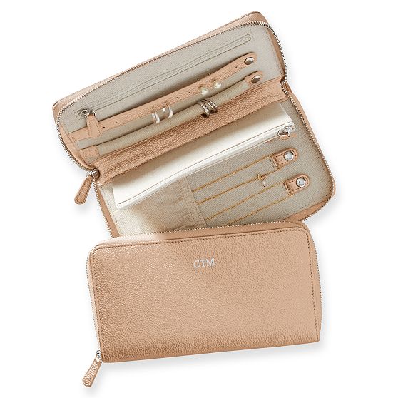 Travel Jewelry Zipper Case