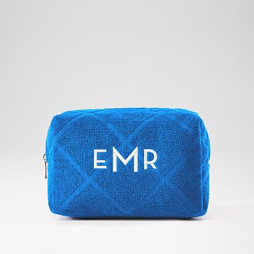 Terry Cosmetic Pouch, Cobalt