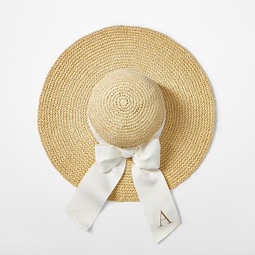 Ribbon Bow Straw Hat