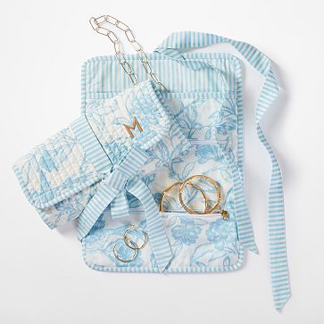 Sanderson Quilted Jewelry Roll Up