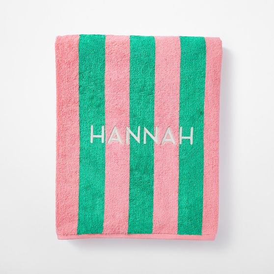 Cabana Stripe Beach Towel Set of 4