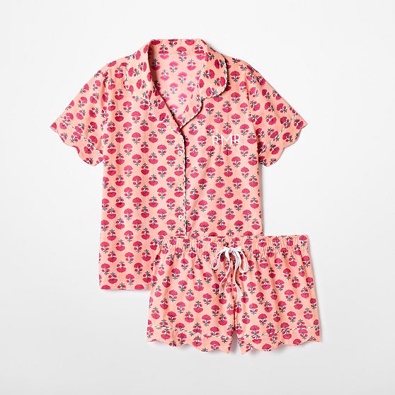 Block Print Short Pajama Set