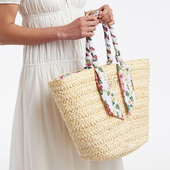 Sanderson Ribbon Wrapped Beach Tote