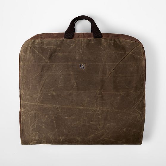 Waxed Canvas Garment Bag