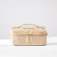 Clear Coated Cosmetic Train Case