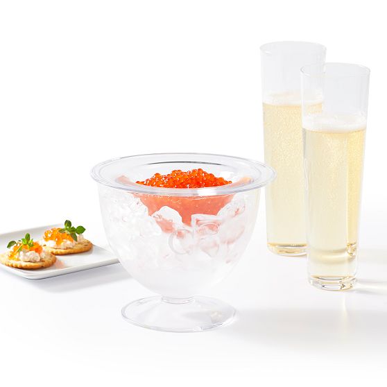 Glass Caviar Serving Dish