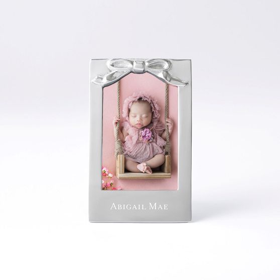 Silver Bow Photo Frame