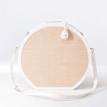 Montauk Raffia Hat Box