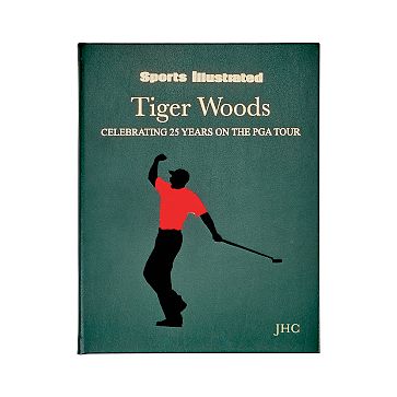 Leather Bound "Tiger Woods" Book