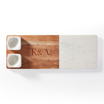 Wood & Marble Charcuterie Board