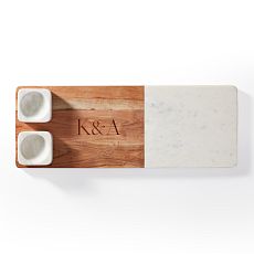 Wood & Marble Charcuterie Board