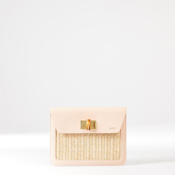 Bamboo Raffia Clutch